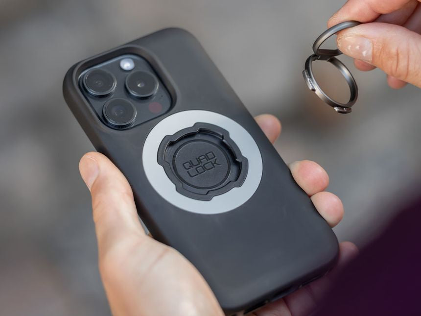 Quad Lock Phone Ring – Foto-Griff – für Quad Lock Hüllen und Universaladapter – Schwarz