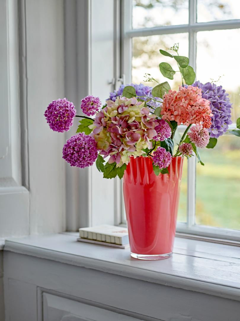 Bloomingville Künstlicher Blumenstrauss – 80 × 30 cm – Polyester & Metall & Papier, Violett