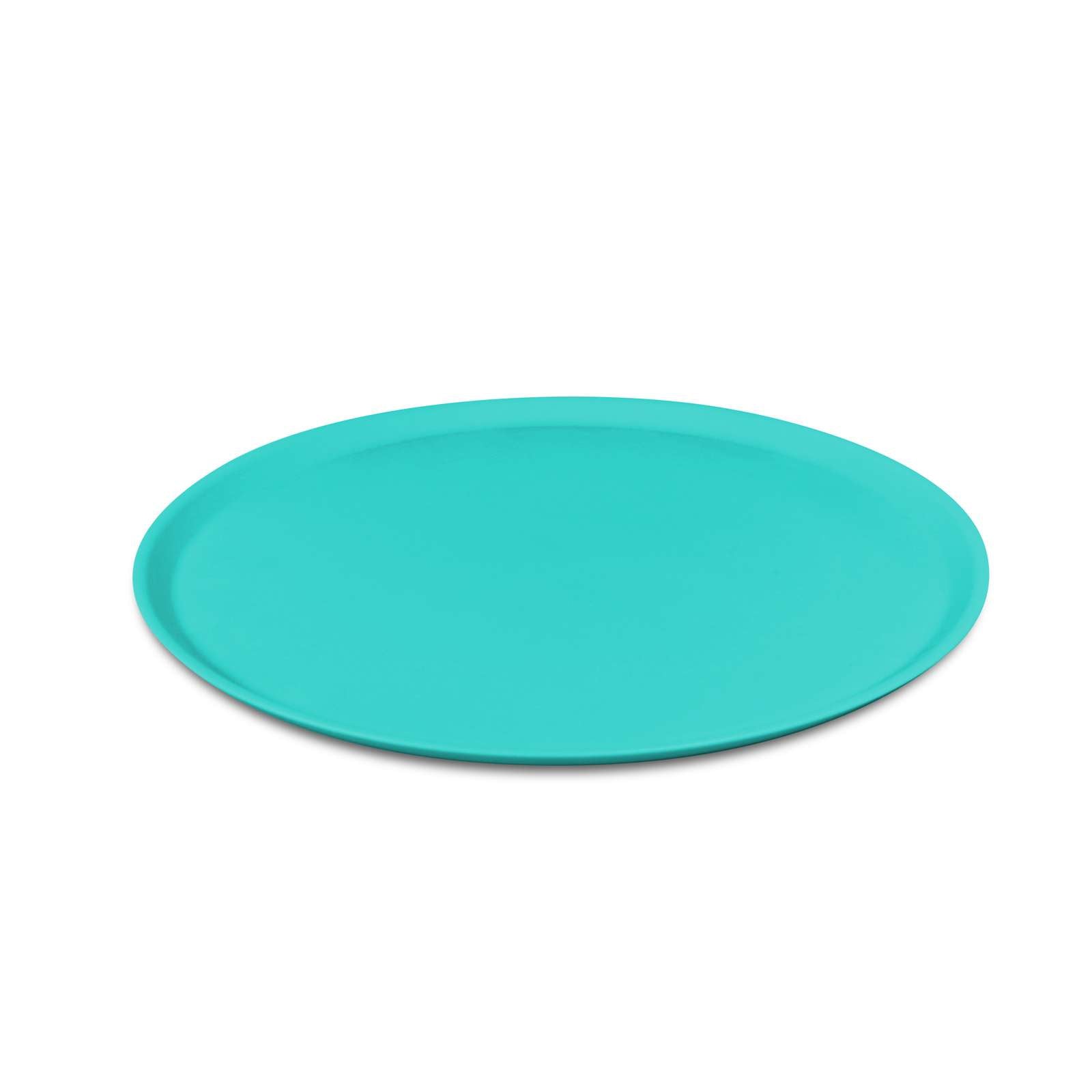 koziol Essteller NORA – Ø 25,5 cm, Kunststoff (biozirkulär), Grün, spülmaschinenfest, melaminfrei