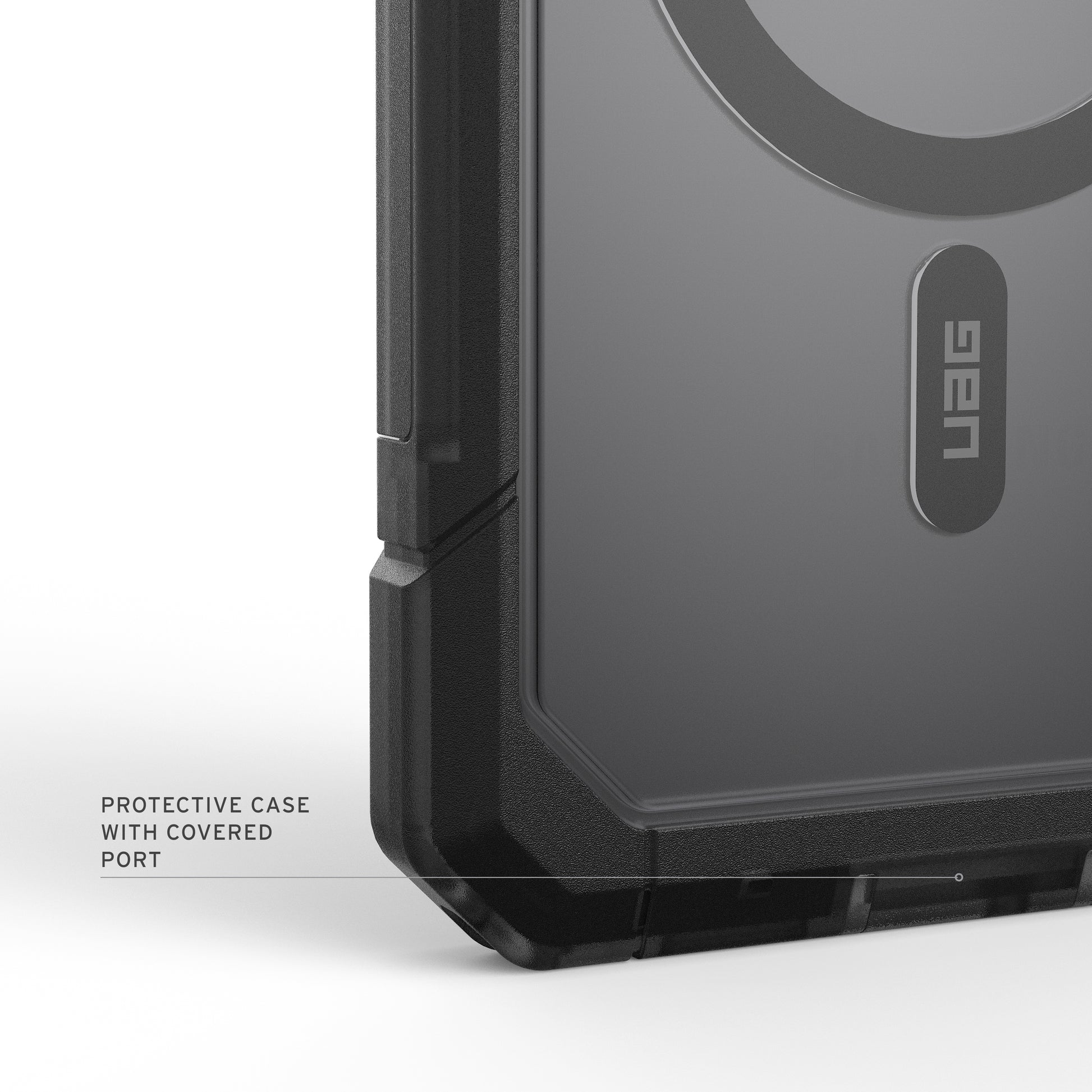 Urban Armor Gear UAG Trooper – Rückcover – für Samsung Galaxy S26+ – MagSafe, mit Ständer, PC, Asche
