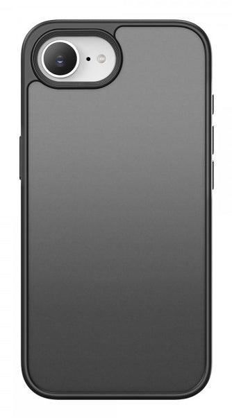 nevox StyleShell Invisio Backcover – für Apple iPhone 16e, PU+TPU, Schwarz