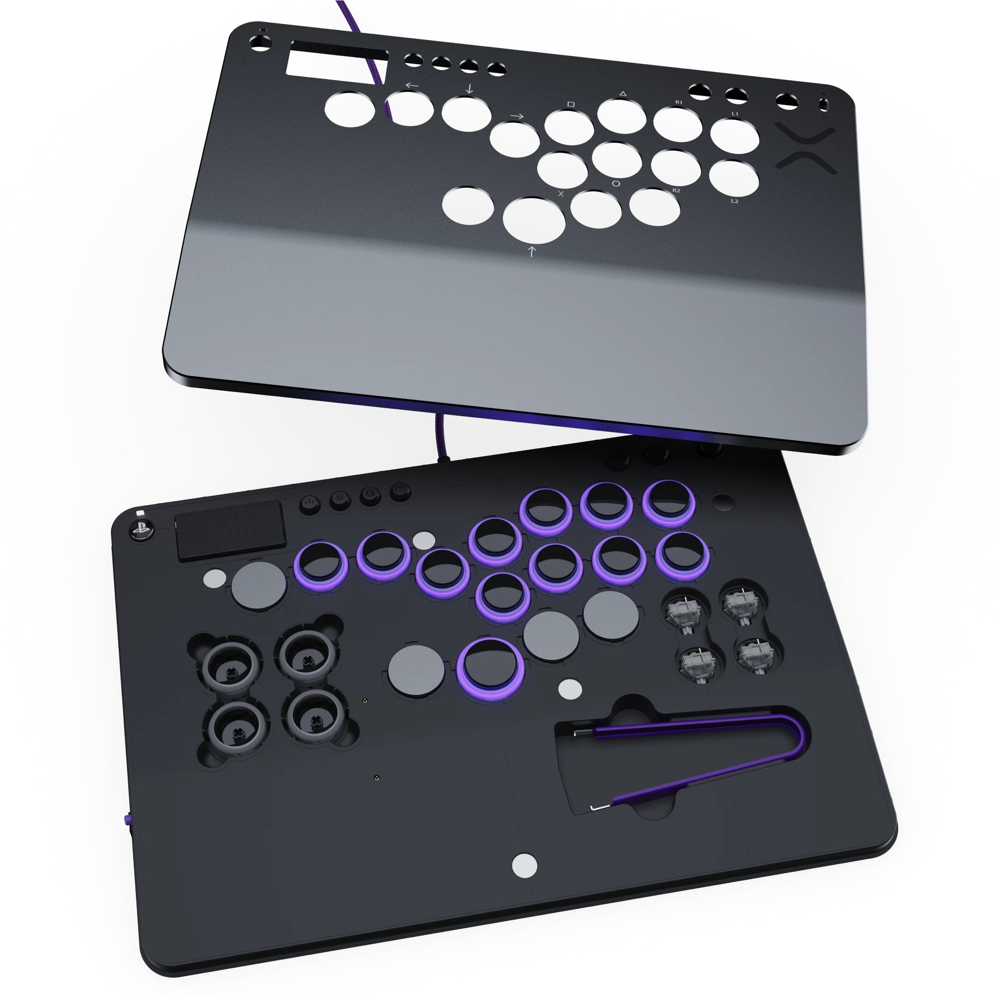 PDP VICTRIX Pro KO – Joystick – USB (kabelgebunden, USB-C), Grau – für PC, PlayStation 4 & PlayStation 5
