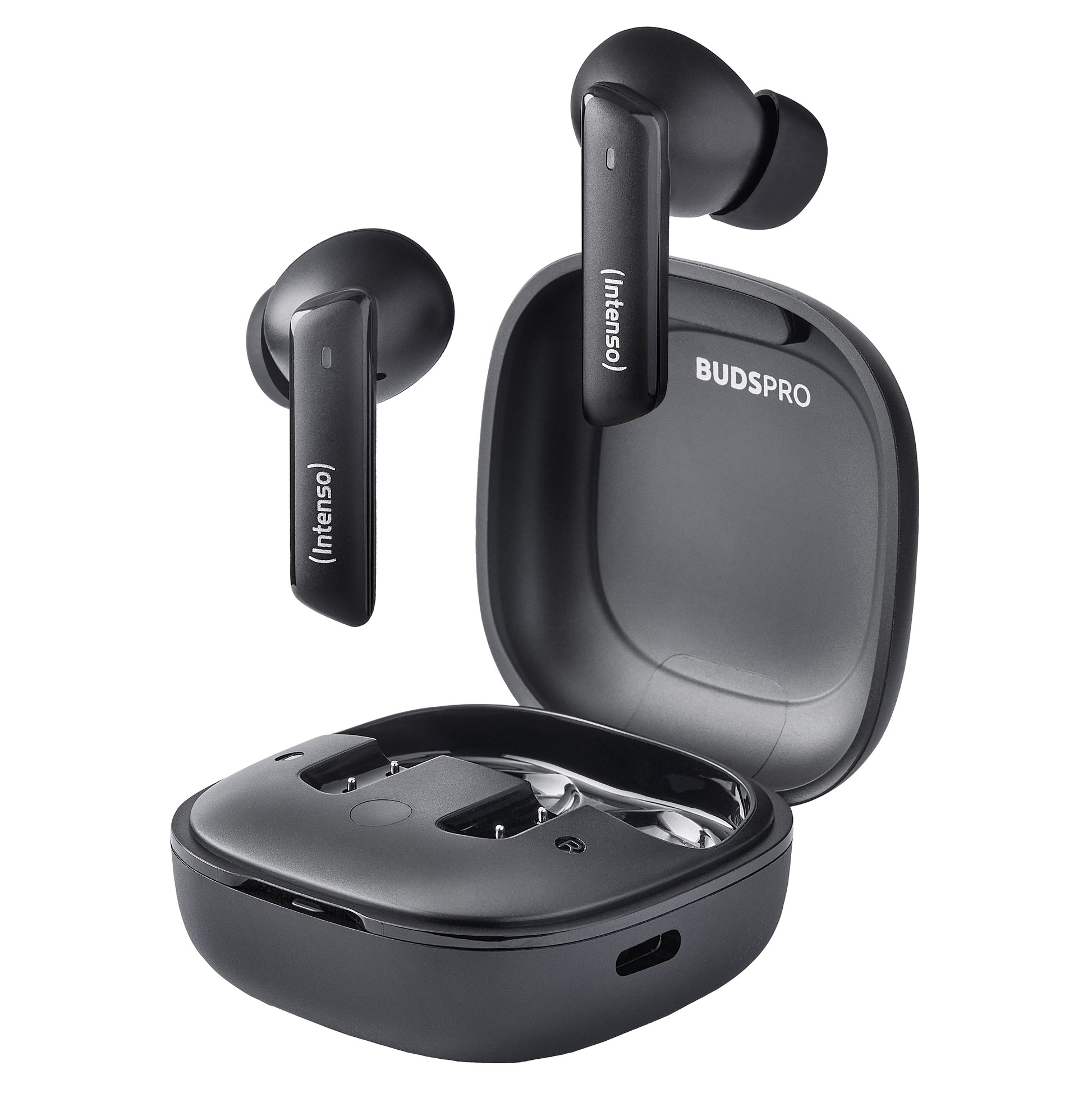 Intenso T500AE TWS In-Ear – Stereo, TWS, ANC, mit Ladecase, Schwarz, BT 5.3