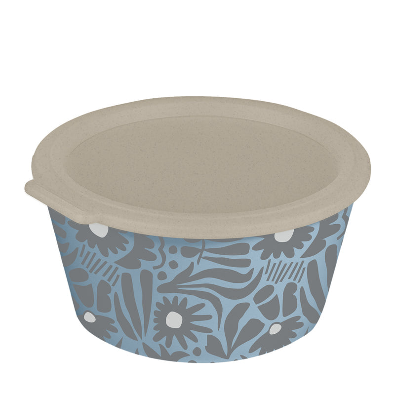 Koziol Dip-Schale Blomster Box Daisy – 250 ml, biozirkulärer Kunststoff, mit Deckel, spülmaschinenfest