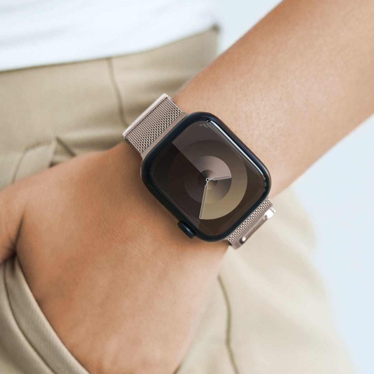 Vonmählen Milanese Loop 2 – Champagner, für Apple Watch