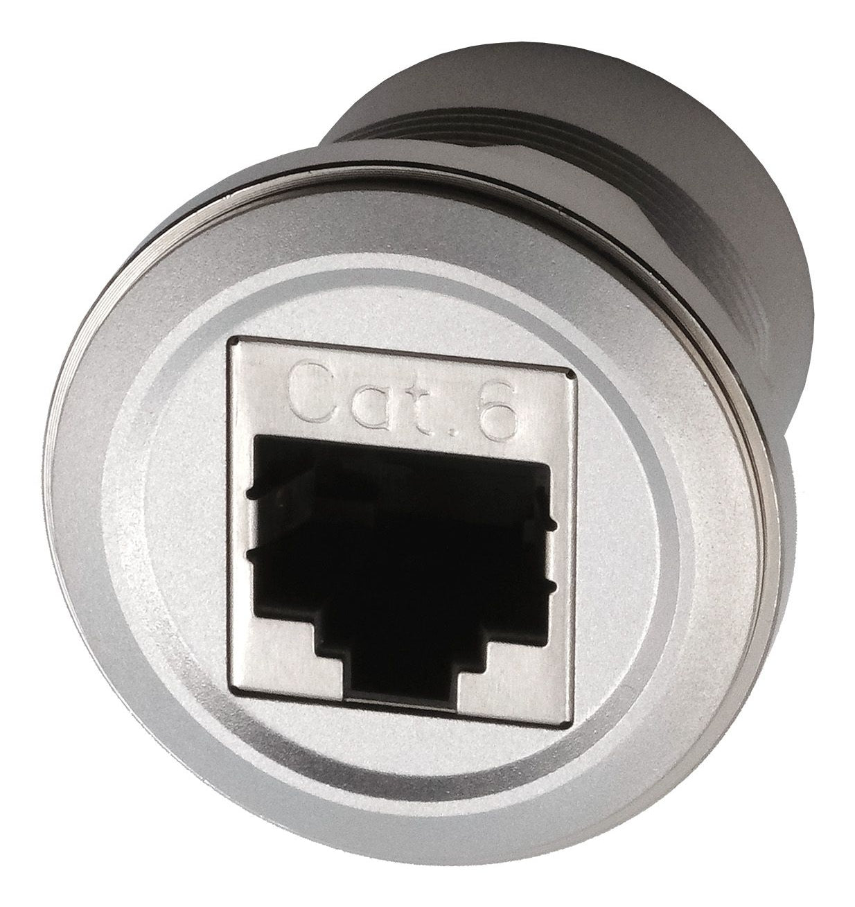 EXSYS EX-49196 RJ-45-Kupplung – Cat6, Metall, Flach, Silber, 1 Stück