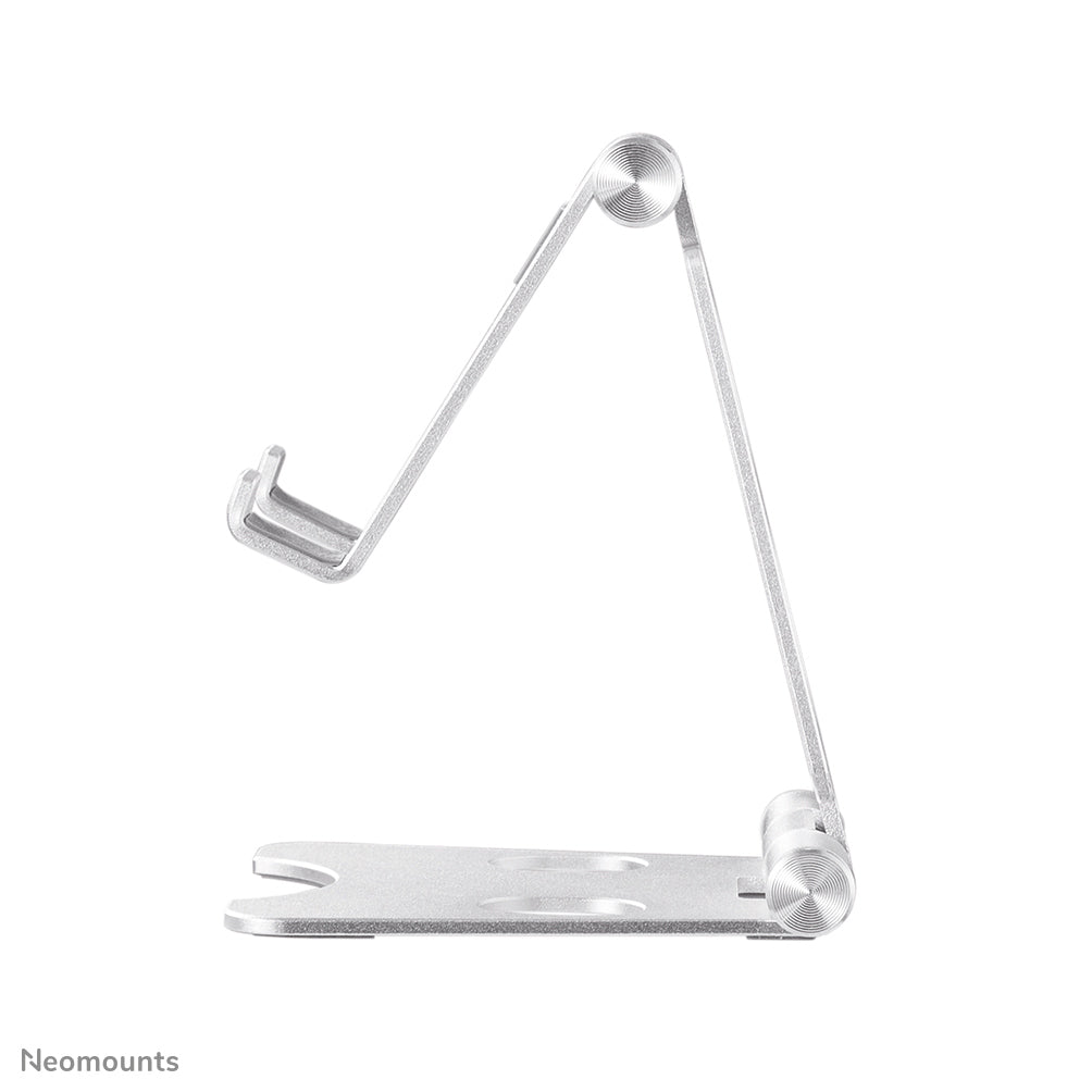 Neomounts Tischständer, faltbar, verstellbar – für bis 4,7" – Silber, Aluminium