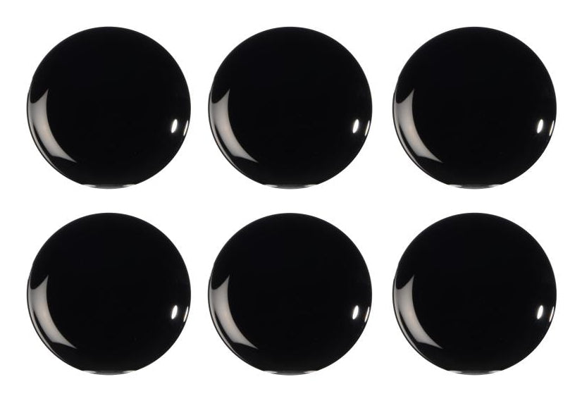 Arcoroc Dessertteller Evolution – 6er Set, Ø 19,0 cm, H 1,5 cm, Glas, Schwarz, spülmaschinenfest