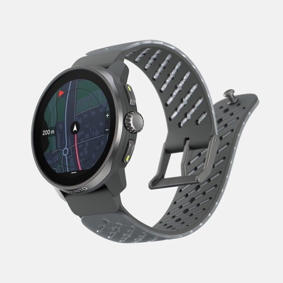 Suunto Race S 45 mm GPS – Fiberglas und Edelstahl Graphit, Sportband, 50 m