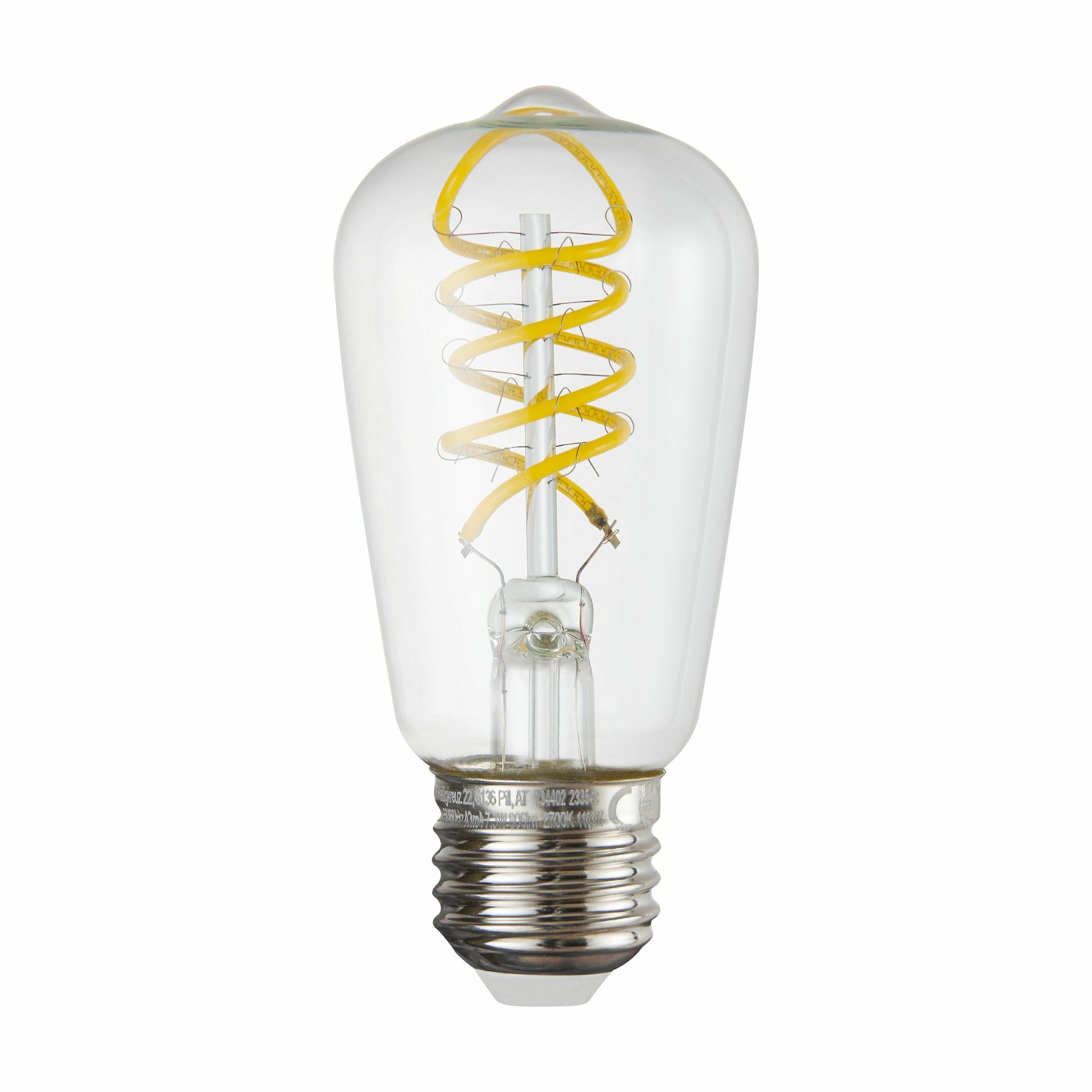 EGLO LED-Leuchtmittel E27 Globus – 806 lm, 7,3 W, Warmweiss 2700 K – IP20 – Transparent, Glas – 1 Stk.
