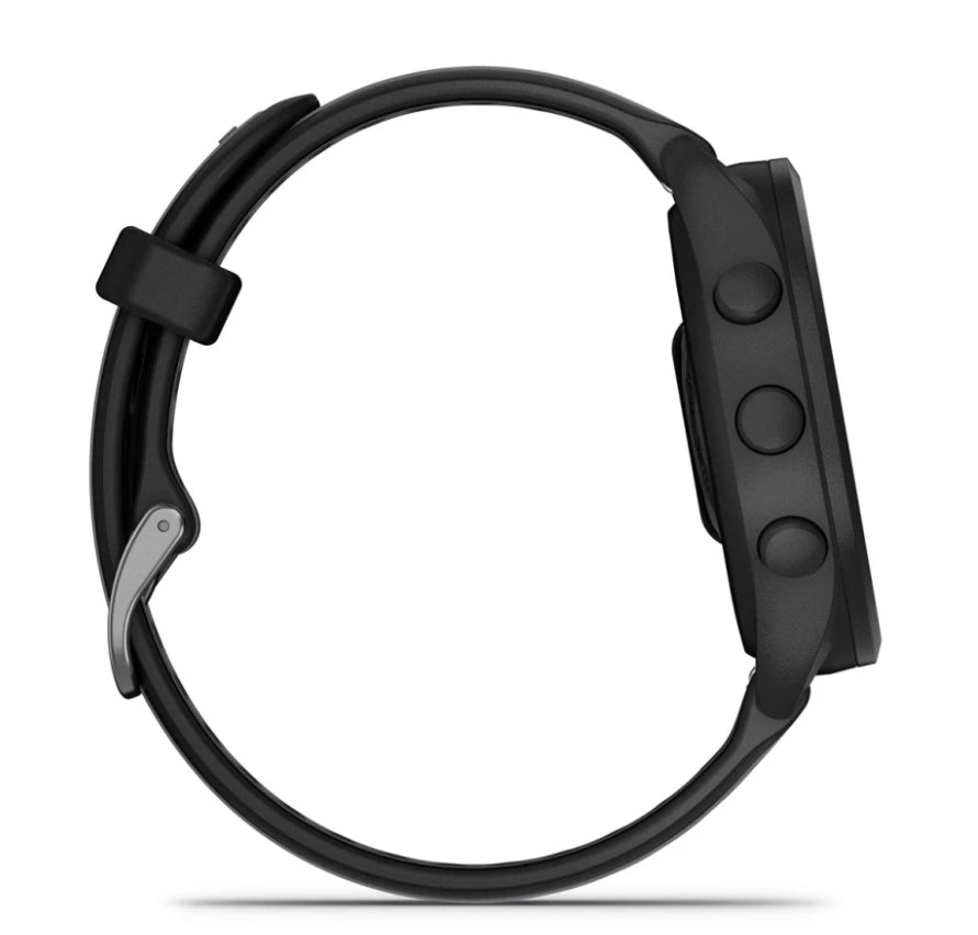 Garmin Forerunner 165 – GPS-Smartwatch – 43 mm, 1,2", WLAN, Schwarz, Sportarmband