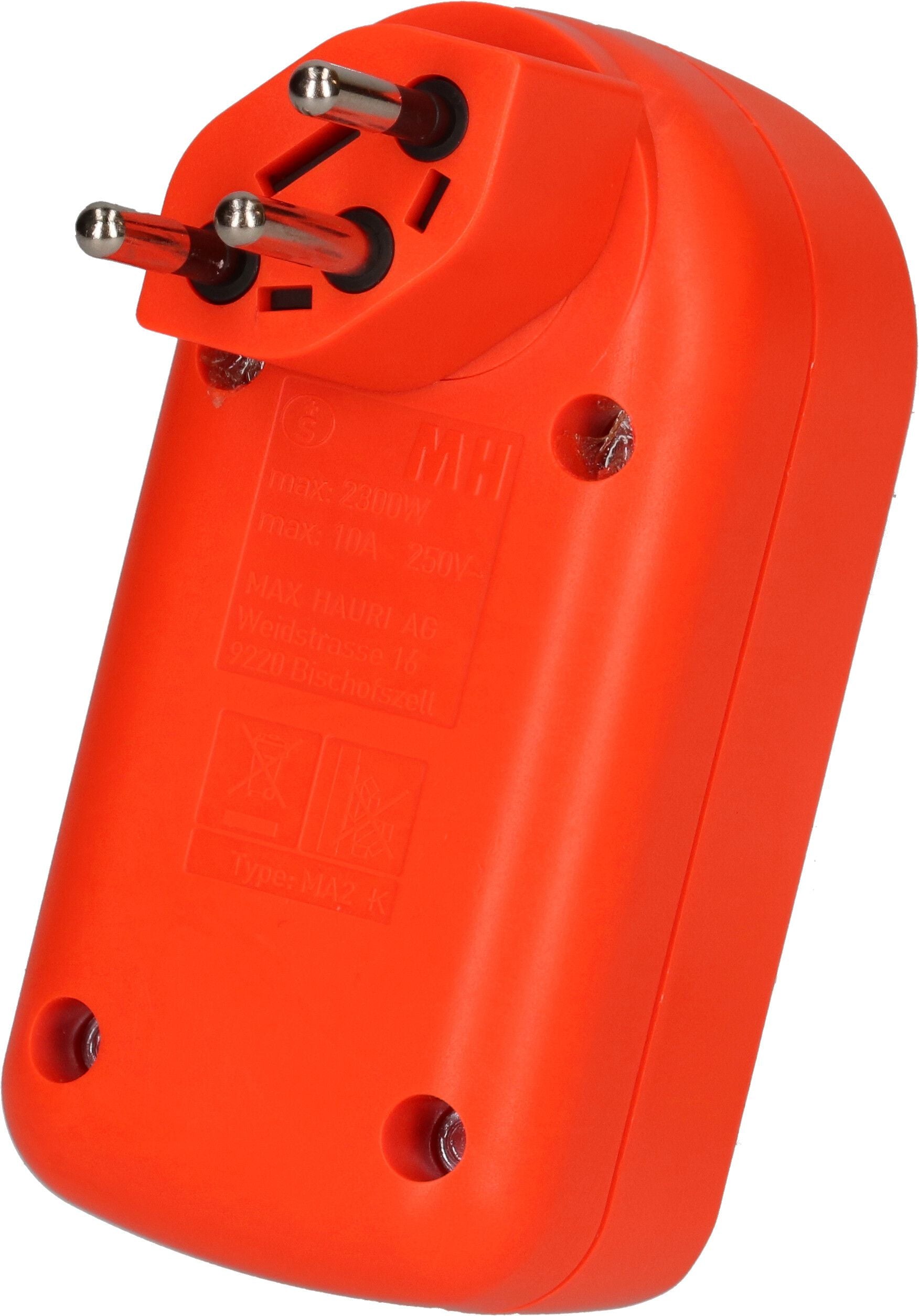 Max Hauri AG Max Hauri Adapterkabel, T12 zu 2×T13, 9,5 cm – orange
