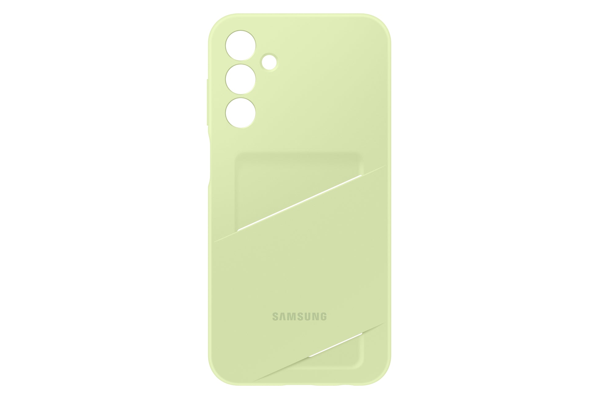 Samsung Backcover – für Samsung Galaxy A15 5G, mit Kartenfach, Limette, kratzresistent