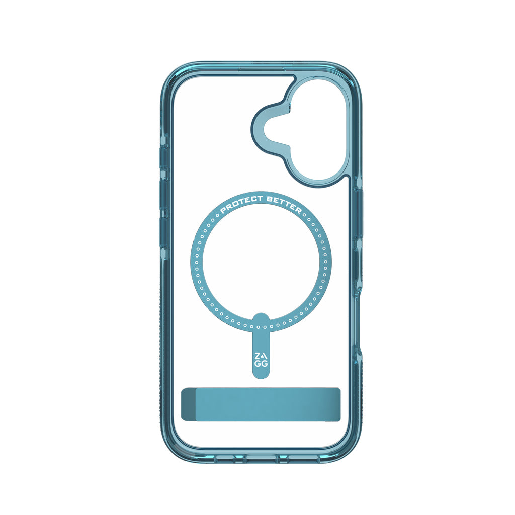 ZAGG Backcover Snap – für Apple iPhone 16 – Retro Blau Santa Cruz