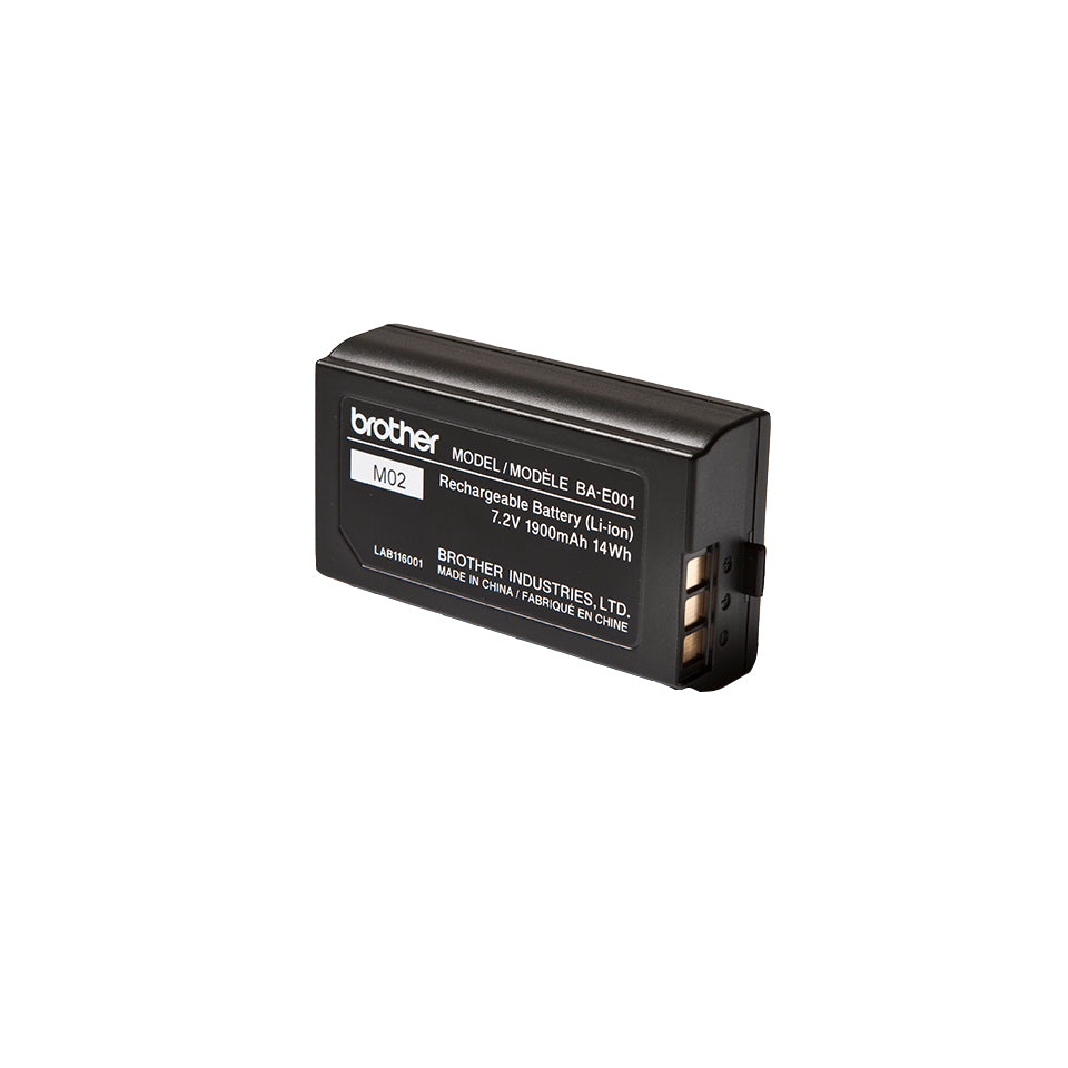 Brother Akkubasis BA-E001, 7,2 V – für P-touch E300VP, H300, H500 und andere, schwarz, Kunststoff