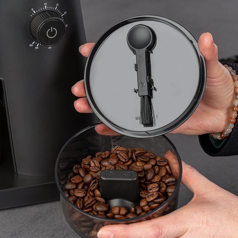 Rommelsbacher Kaffeemühle EMK600 – 120 g, Kegelmahlwerk, 150 W – Anthrazit
