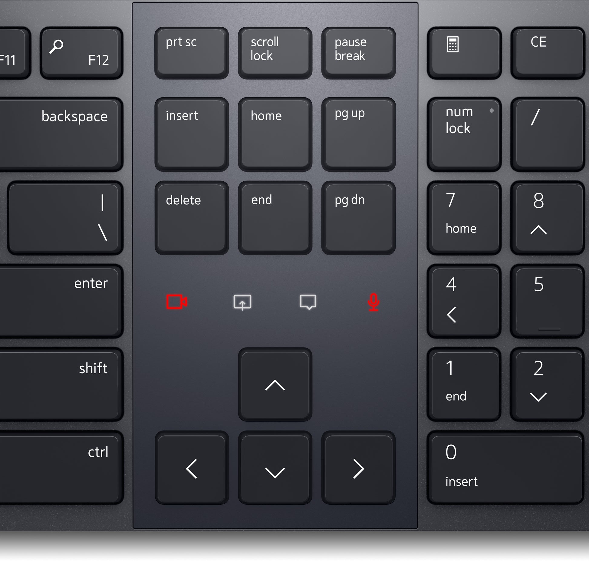 Dell KB900 – Tastatur, kabellos (Bluetooth/2,4 GHz), US-Layout (EN), Grau