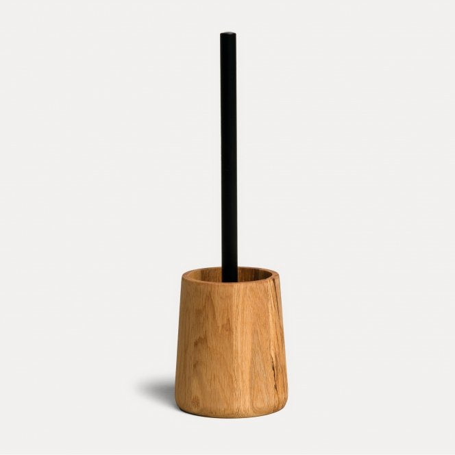 Möve WC-Garnitur Oak – Eiche, Braun, 11 × 11 × 37 cm