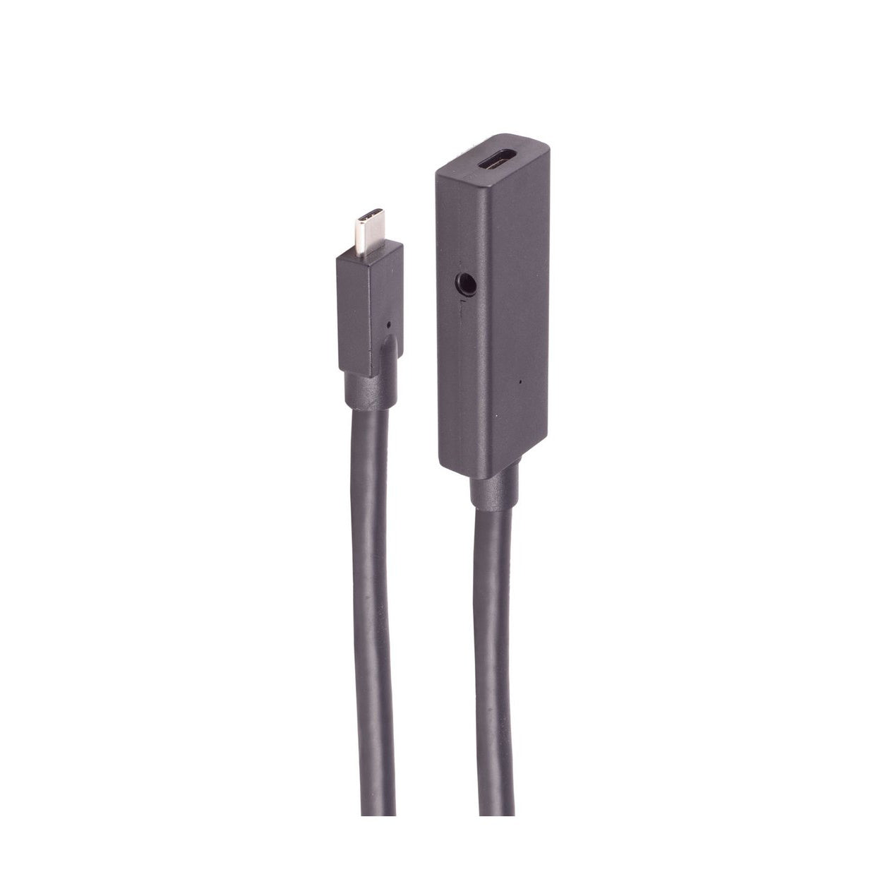 shiverpeaks USB-C Verlängerungskabel (Stecker auf Buchse) – USB 3.2 Gen 2 (10 Gbit/s) – 4 m – Aktiv, Nylon/P