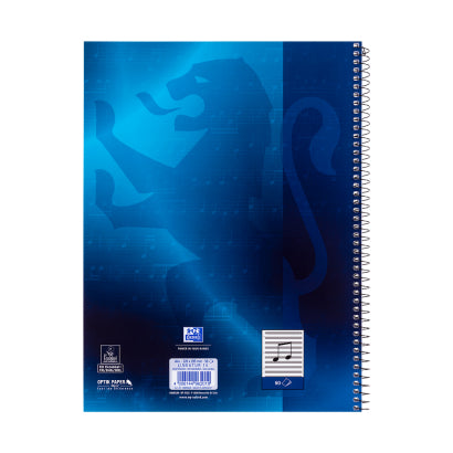 Oxford Collegeblock – A4 – 90 g/m² – Softcover, mikroperforiert, Ausreisshilfe, Beschriftungsfeld, blau