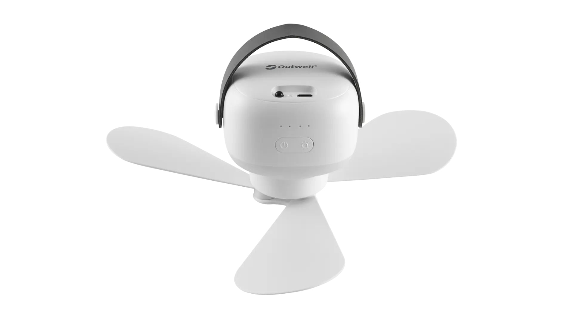 Outwell Handventilator Aurelios – 3 Stufen, 7200 mAh, USB-C, Weiss