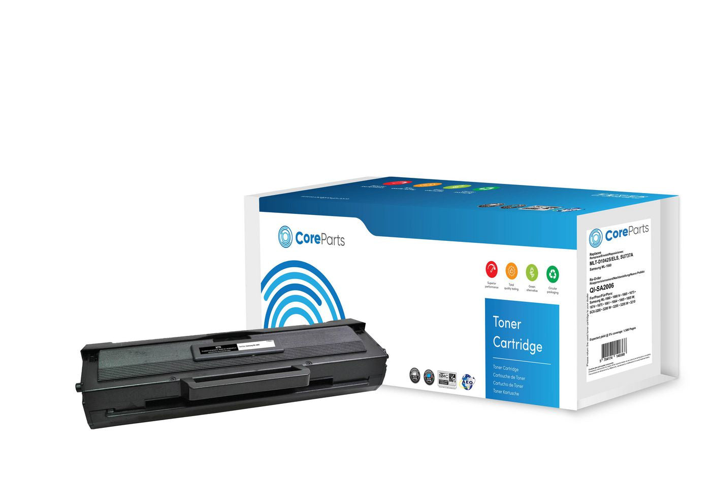 CoreParts MLT-D1042S Schwarzer Toner – Kompatibel – 1'500 Seiten – für Samsung ML-1660