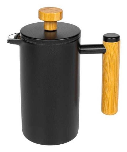 Furber. Furber French Press / Kaffeebereiter – 0,4 l, 3 Tassen, Edelstahl/Bambus
