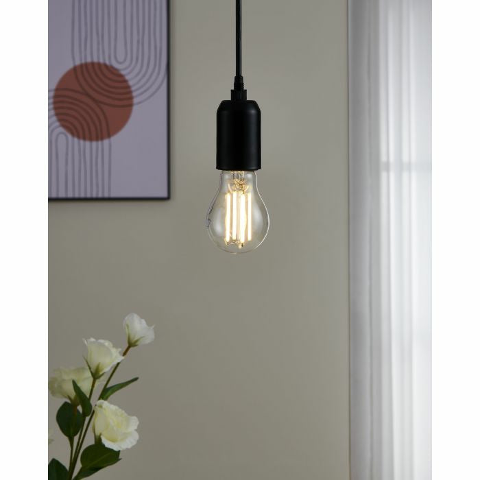 EGLO LED-Leuchtmittel E27 A60 – 470 lm, 2,2 W, Warmweiss 3000 K – IP20 – 1 Stk. – Transparent, Glas
