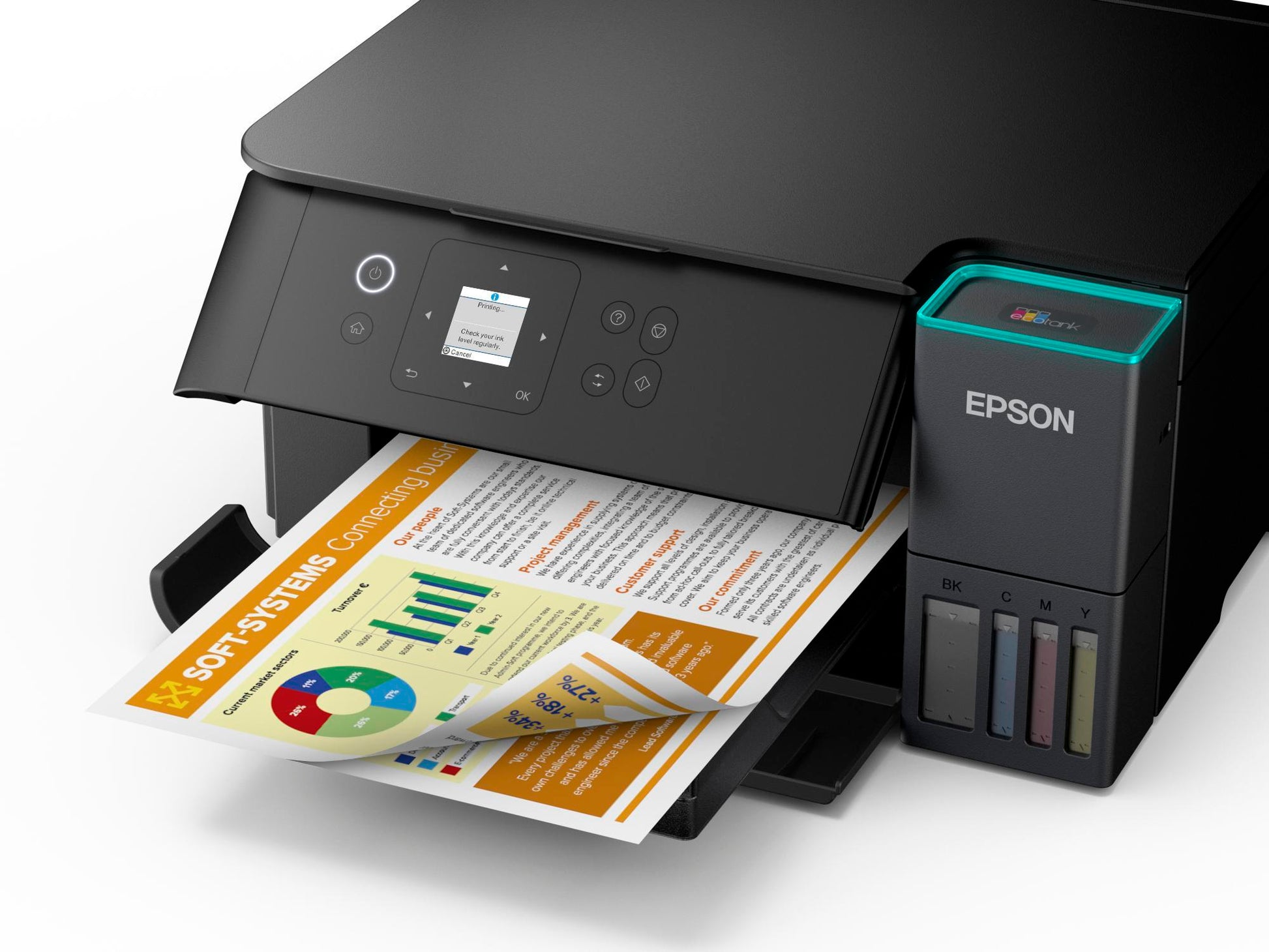 Epson EcoTank ET-2851 – Farbtintenstrahl-Multifunktionsdrucker, A4, 3-in-1, Duplex, WLAN, AirPrint