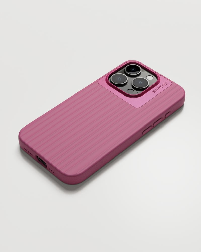 NUDIENT Bold – Backcover – für Apple iPhone 15 Pro – PC, Deep Pink