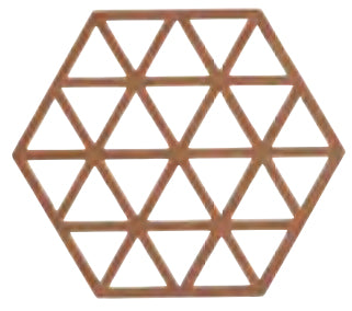 Zone Denmark Topfuntersetzer 14 × 16 × 0,9 cm, Silikon, Mandel