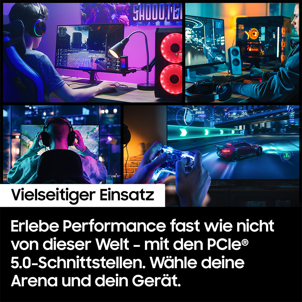 Samsung 9100 PRO – M.2 2280, PCIe 5.0 NVMe 2.0, 4 TB, 14'800/13'400 MB/s Lesen/Schreiben