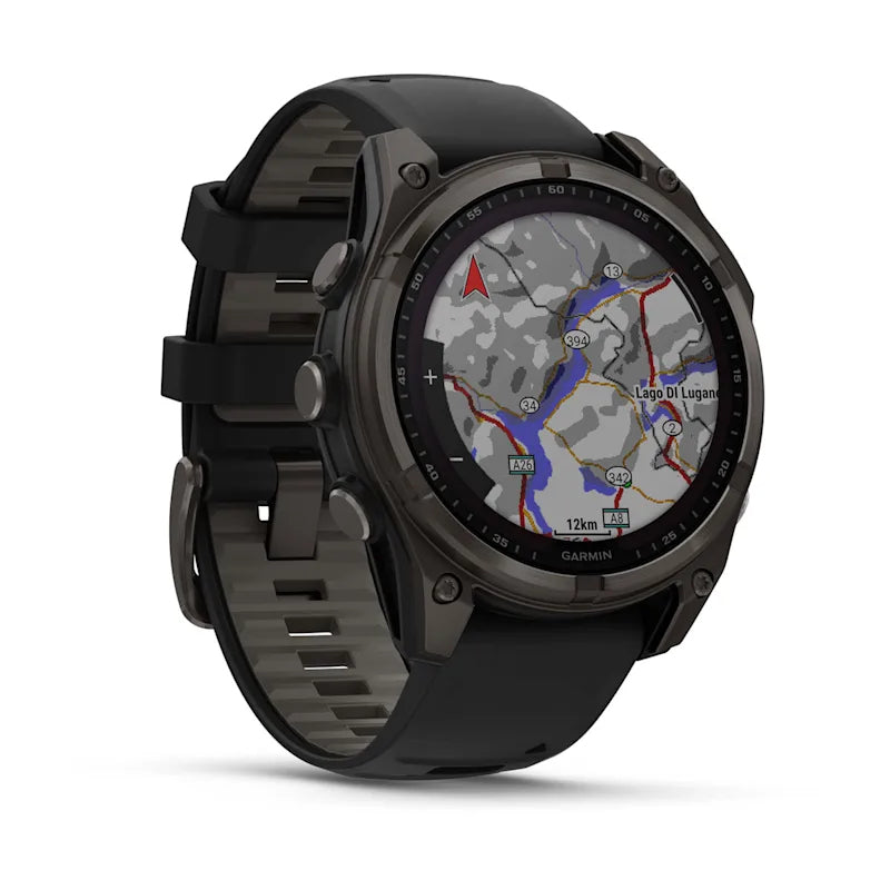 Garmin Fenix 8 Solar Sapphire – GPS-Smartwatch – 47 mm, 1,3", GPS, Saphirglas, 100 m, Schwarz, Sportarmband