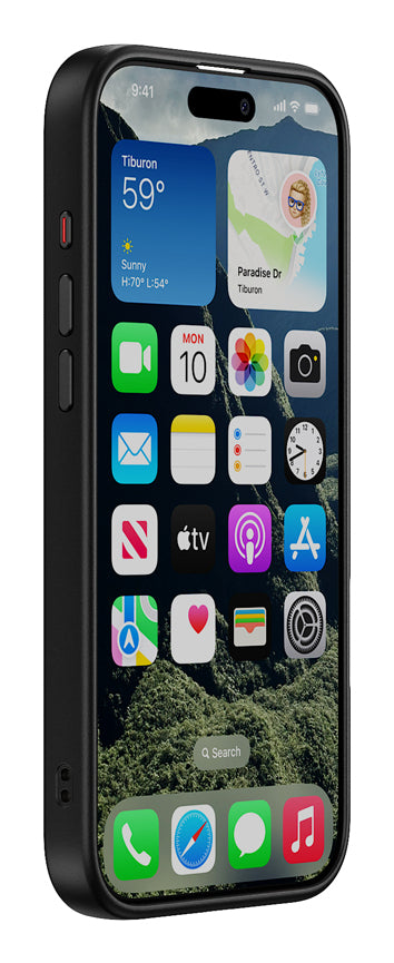 Valenta Backcover – für Apple iPhone 16 Pro Max – schwarz – TPU – MagSafe-kompatibel