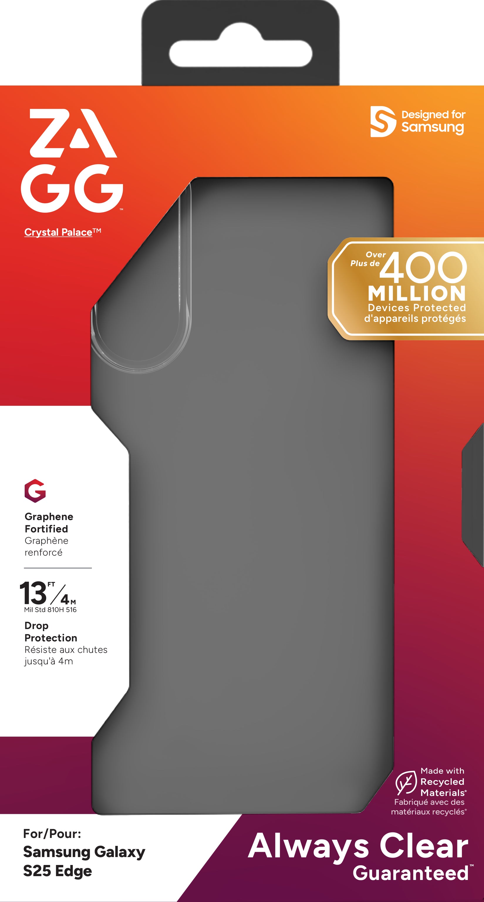 ZAGG Backcover Crystal Palace – für Samsung Galaxy S25 Edge