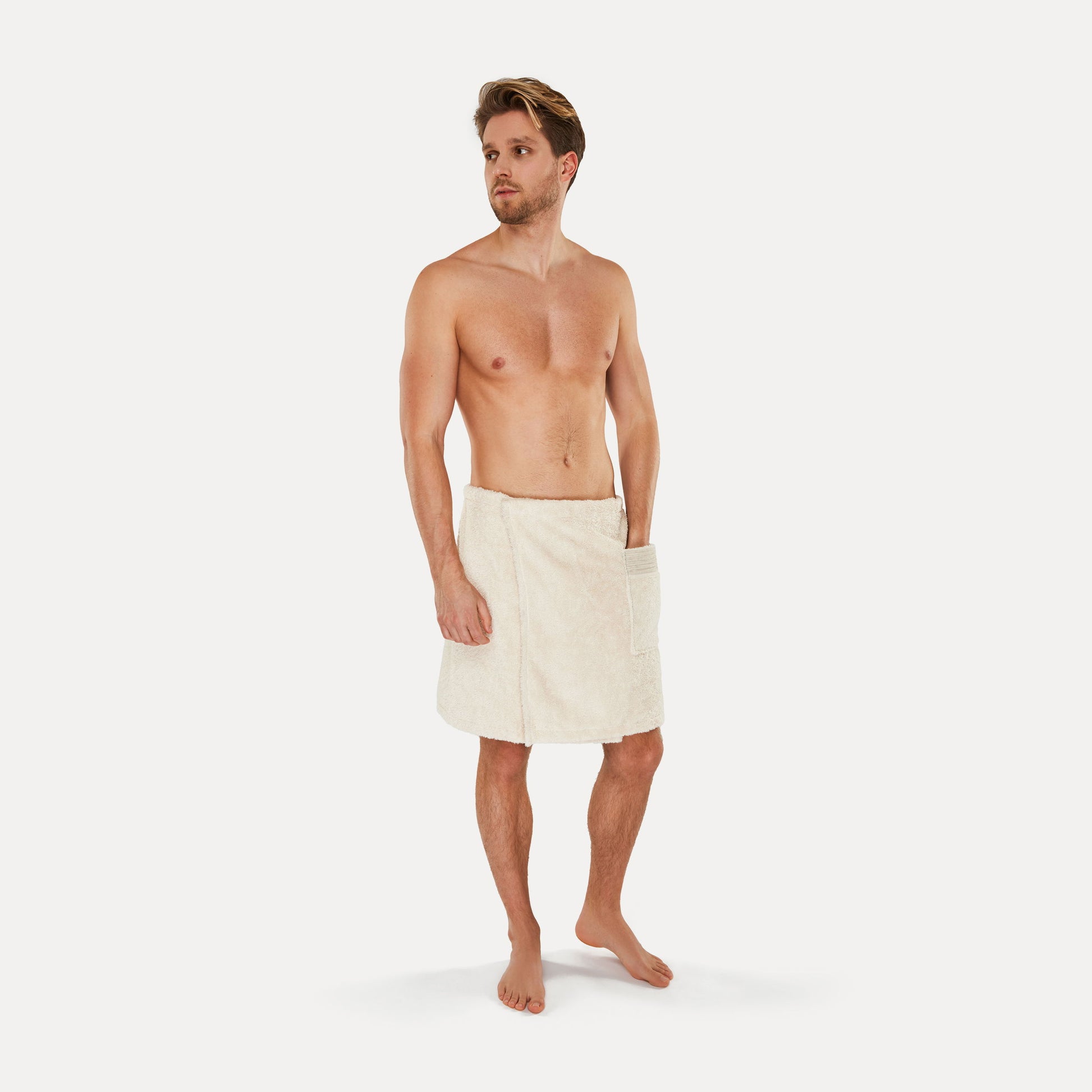 MÖVE Saunakilt – 50 cm – Nature – Baumwolle, 520 g/m² – 60 °C