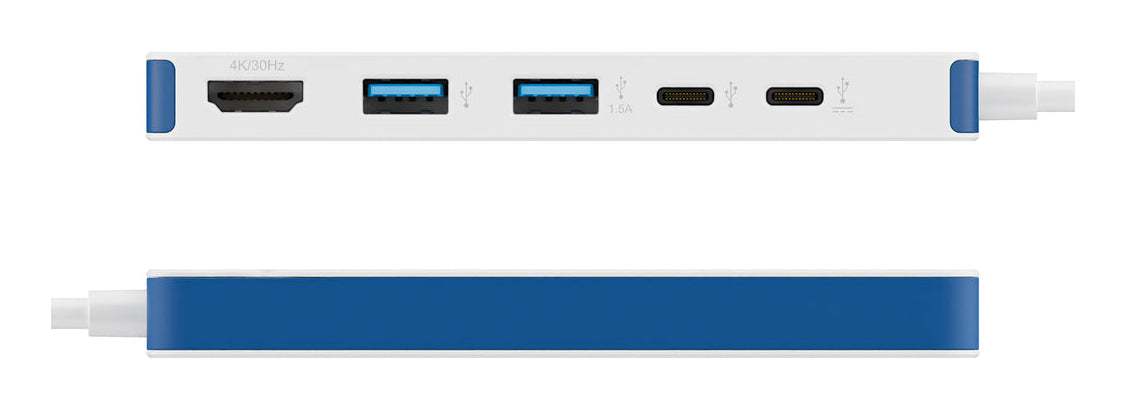 Targus HyperDrive Flex USB-Hub – USB-C, 1× HDMI, 5× USB-A, 100 W PD, für Windows/Mac