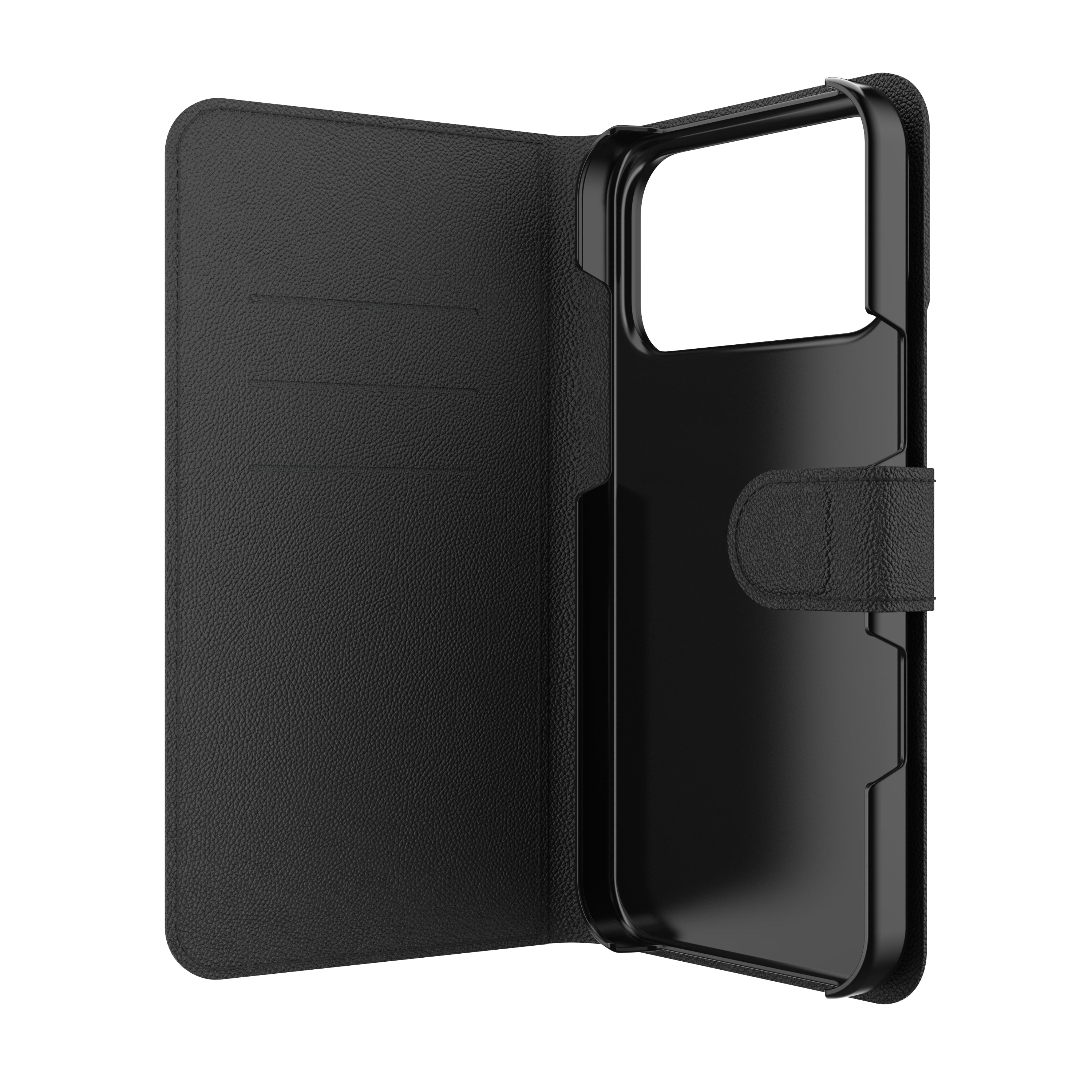 ZAGG Folio – Wallethülle – für Apple iPhone 17 Pro Max, 3 Kartenfächer, PU, Schwarz, bis 1 m sturzsicher