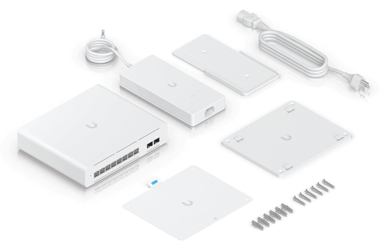 Ubiquiti UniFi Pro XG 8 PoE – Managed Switch – 8×10G, 2×SFP+, L2/L3, PoE++ 155 W