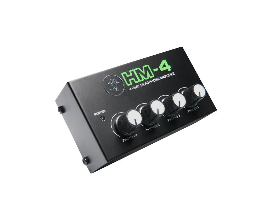 Mackie HM-4 – Kopfhörerverstärker (DAC), 6,3 mm Klinke, 4× Line-Eingänge, Schwarz