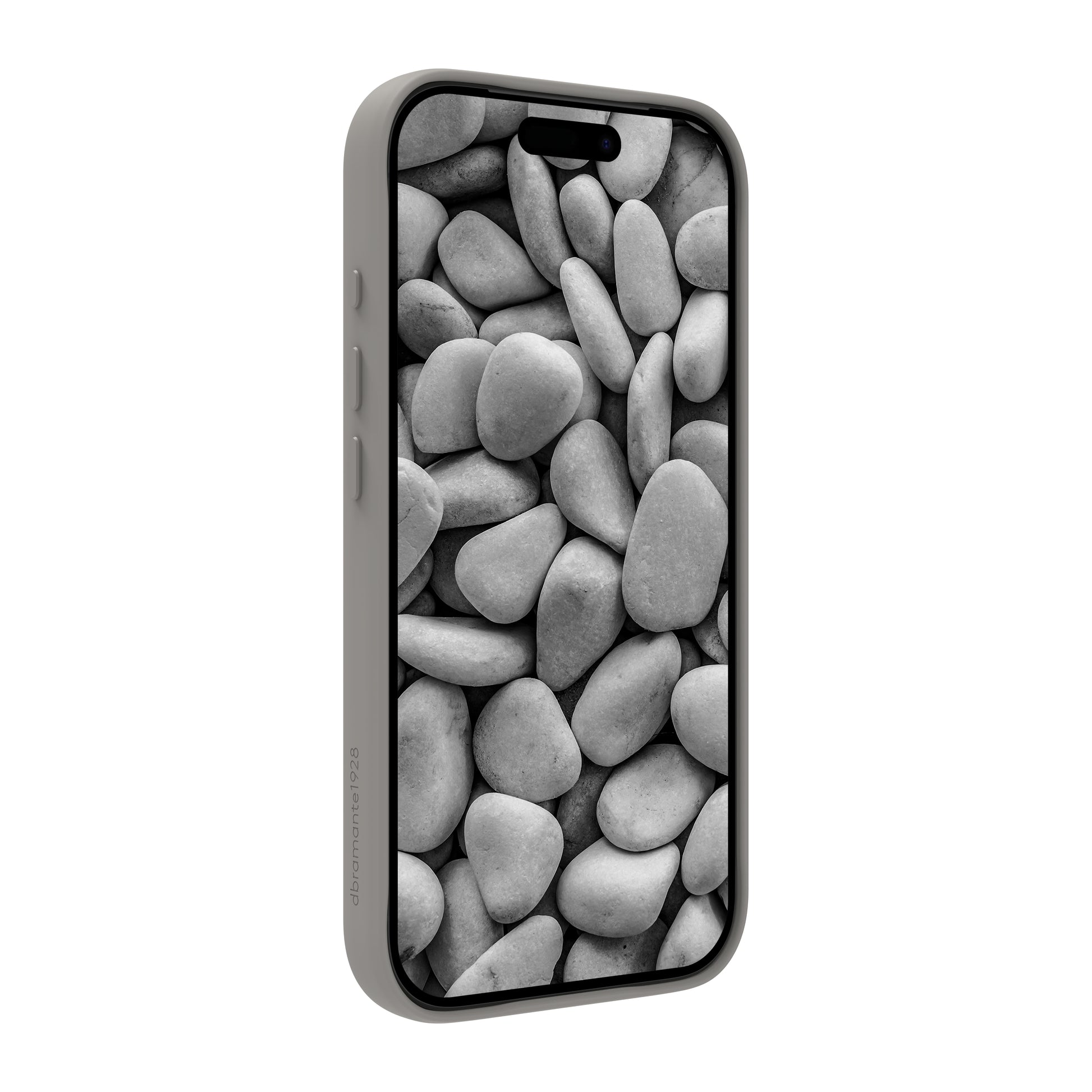 dbramante1928 Roskilde MS Kick ICON – Backcover – für Apple iPhone 17 Pro, River Stone, bis 1,2 m sturzsicher