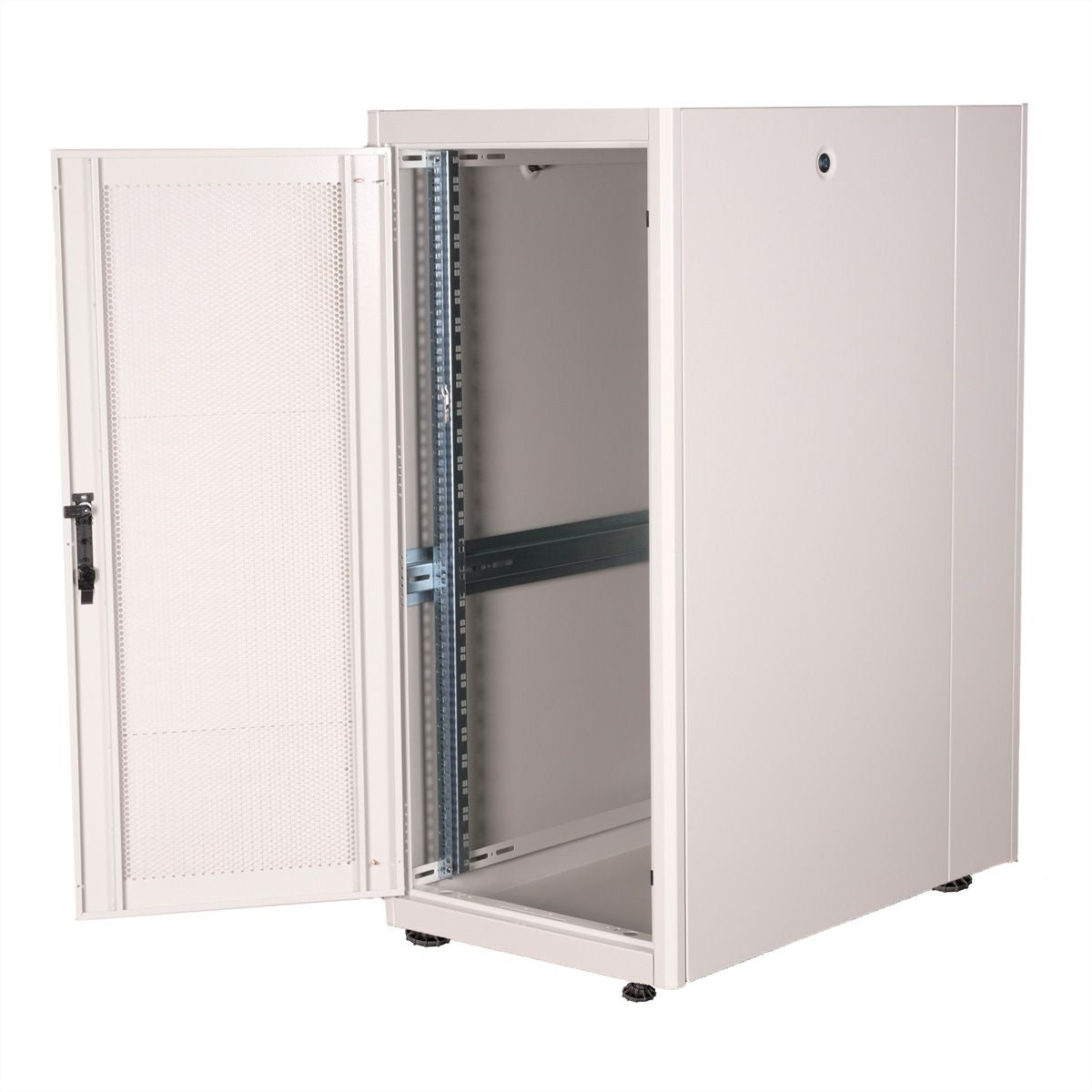 ROLINE Basic – 19" Netzwerkschrank 26U, IP20, abschliessbar, 600 × 1000 × 1300 mm, lichtgrau, Stahl