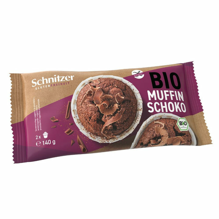 Schnitzer Bio Muffin – Zartbitter, bio, glutenfrei – 140 g