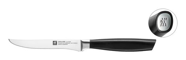 ZWILLING All Star Steakmesser – 12 cm, Glatter Schliff, Edelstahl, Kunststoffgriff, Schwarz