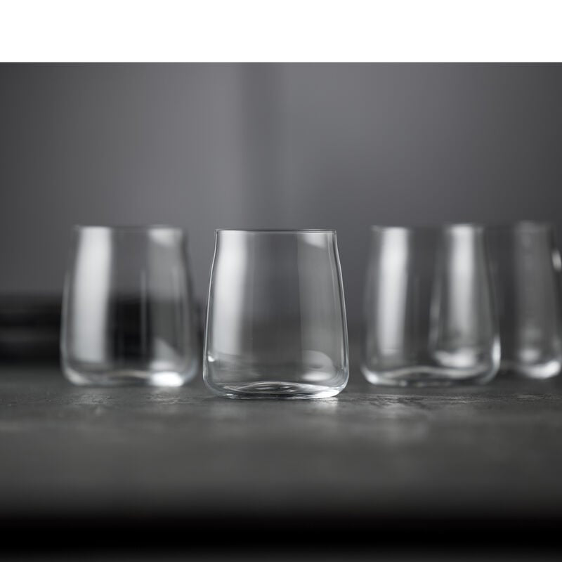 Lyngby Glas Lyngby Trinkglas Zero – 6er Set, 420 ml, Ø 8,4 cm, Kristallglas, Transparent, spülmaschinenfest