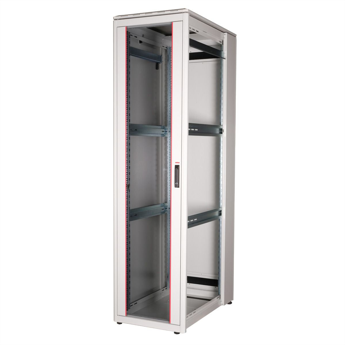 ROLINE Pro 47 HE – 19" Netzwerkschrank 47U, IP20, abschliessbar, 600 × 1000 × 2276 mm, lichtgrau, Stahl
