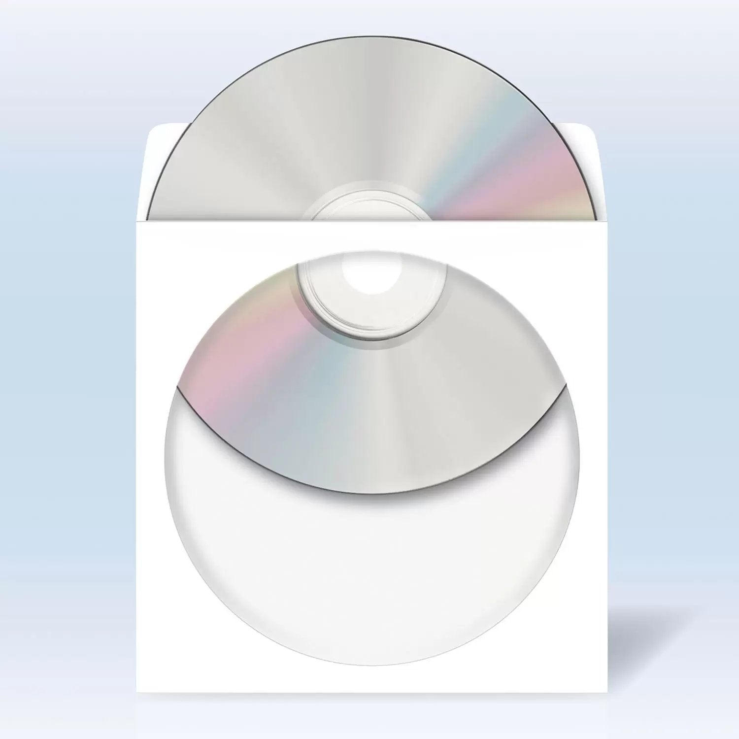 HERMA CD-/DVD-Papiertaschen – Papier, 124 × 124 mm, 1000er Pack