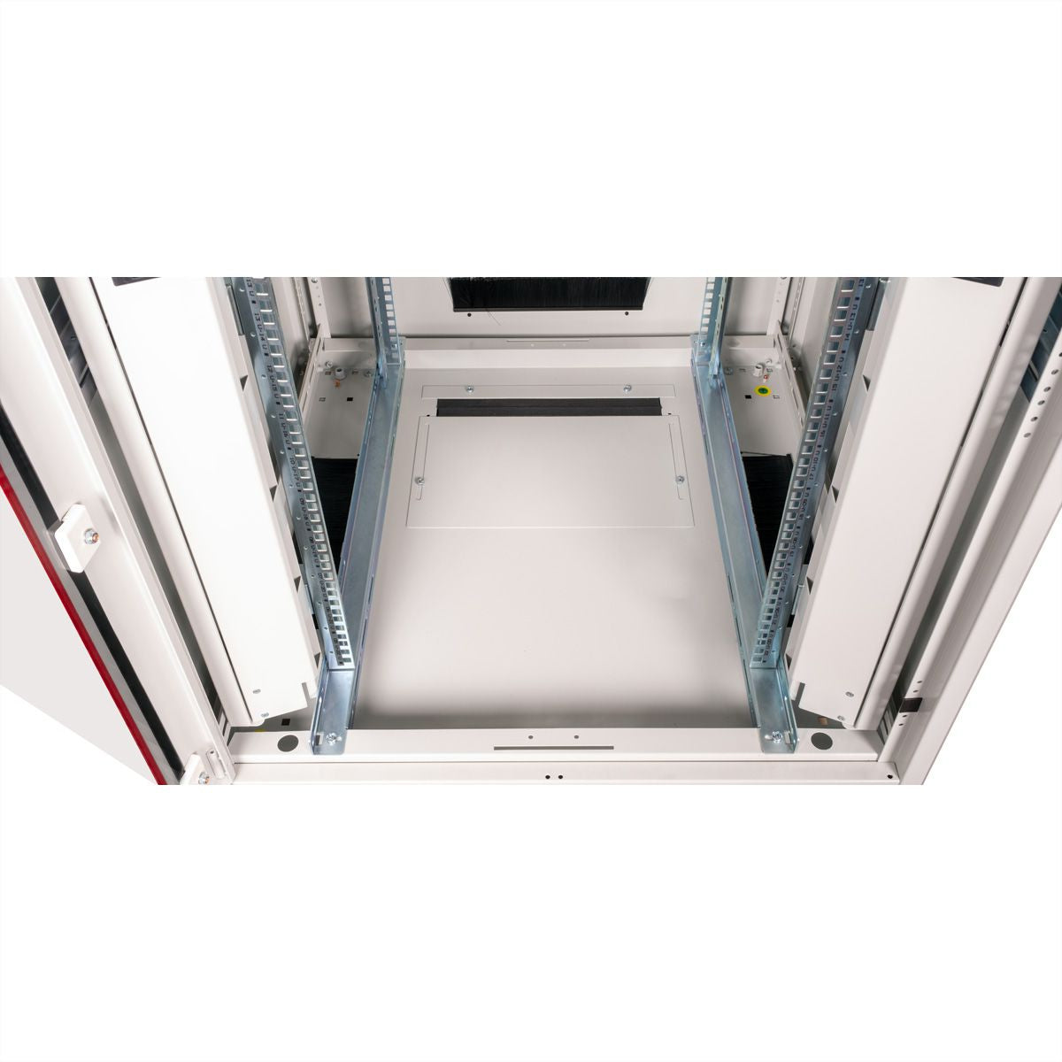 ROLINE Pro – 19" Netzwerkschrank 22U, IP20, abschliessbar, 800 × 800 × 1164 mm, lichtgrau, Stahl