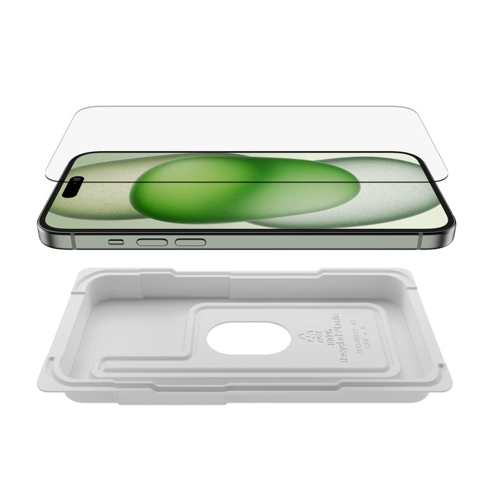 Belkin Displayschutzglas – für Apple iPhone 15 Plus/14 Pro Max – Gehärtetes Glas