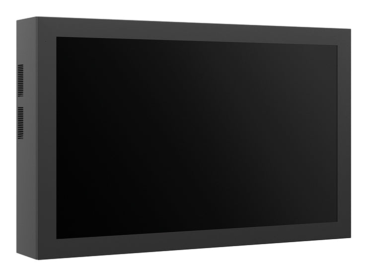 Hagor SOPW Display-Gehäuse – IP65 Frontschutz, 6,4 mm VSG-Sicherheitsglas – für 75" Displays – Schwarz